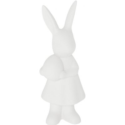 Storefactory Velikonoční dekorace ALICE 15 cm, bílá barva, porcelán – Zboží Mobilmania