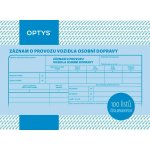 Optys 1177 Záznam o provozu vozidla osobní dopravy číslovaný – Zboží Dáma