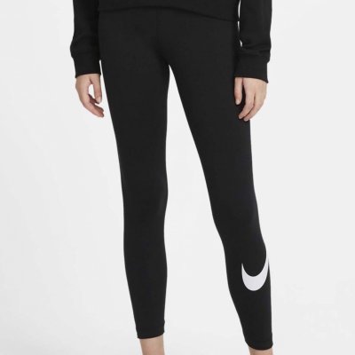 Nike legíny Sportswear Essential Wome Black – Zboží Mobilmania