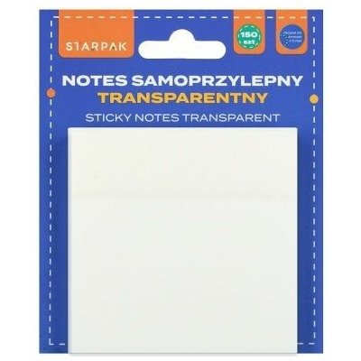 Samolepicí bloček Transparentní 75x75/150k Starpak 562811 Starpak – Hledejceny.cz