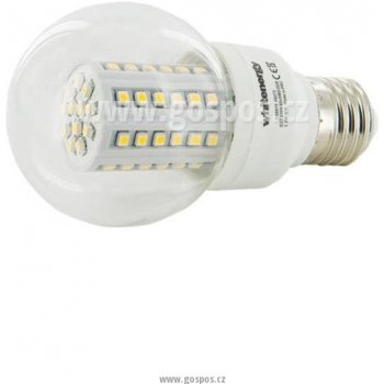 Whitenergy Led žárovka E27 60 SMD3528 3.5W 230V Studená bílá koule B60