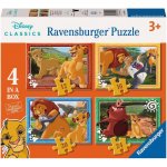RAVENSBURGER Lví král 4v1 12 16 20 24 dílků – Zboží Mobilmania