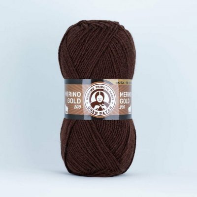 Pletací příze Madame Tricote Paris Merino Gold 200 - 100 g - 083 tmavě hnědá – Hledejceny.cz