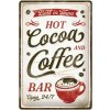 Obraz NOSTALGIC ART plechová cedule Hot Cocoa and Coffee - 20 x 30 cm