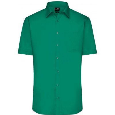 James & Nicholson pánská košile s krátkým rukávem JN680 Irská zelená