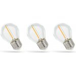 Spectrum LED filament žárovka G45 E27 1W 60 lm 2700K 3-pack – Hledejceny.cz