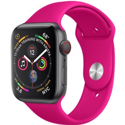 AW Jednobarevný řemínek na Apple Watch - Garnet red Šířka uchycení řemínku: 38/40/41mm, Délka řemínku: Dámský - S/M (12 - 18cm) Garnet red IR-MJ01-038 – Zboží Mobilmania