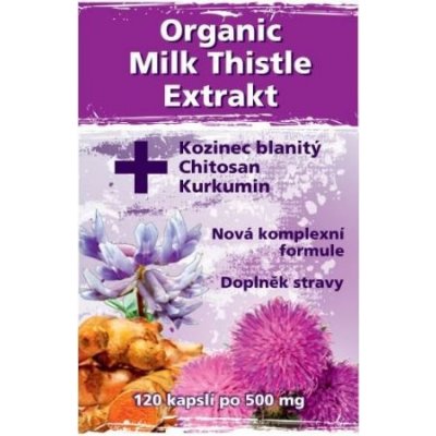 Naturgreen Ostropestřec+Kozinec Chitosan Kurkumin 120 kapslí – Hledejceny.cz