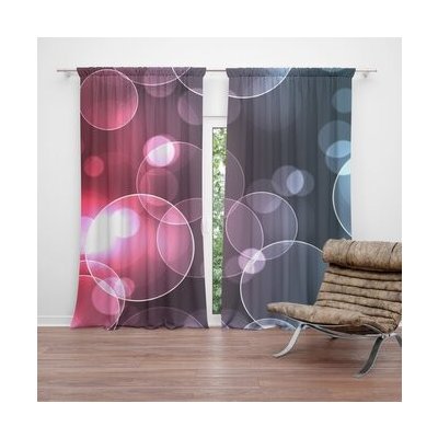 Sablio Závěs Bublinová abstrakce: 2ks 140x250cm – Hledejceny.cz