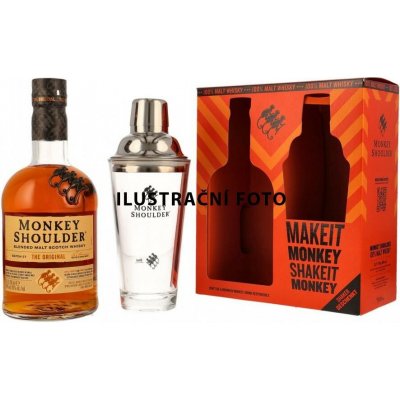 Monkey Shoulder Made For Mixing 40% 0,7 l (dárkové balení 1 sklenice) – Hledejceny.cz