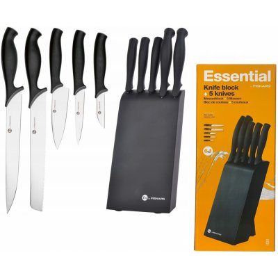 Fiskars Essential Blok na nože se sadou 5 nožů – Zboží Dáma