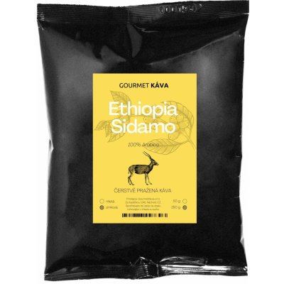 Gourmet Káva Etiopie Sidamo zrnková 250 g – Hledejceny.cz
