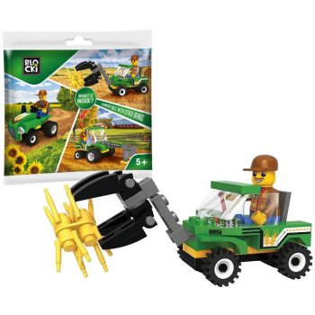 ICOM Blocki MyFarm Traktor s nakladačem a figurkou 60 ks