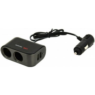 Rozdvojka 12/24V + 2x USB 2100mA | Zboží Auto