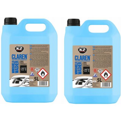 K2 CLAREN Zimní kapalina do ostřikovačů -40°C 5 l – Zboží Mobilmania