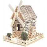 Woodcraft Dřevěné 3D puzzle větrný mlýn, 36 ks – Zboží Dáma