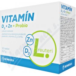 Vitamín D3 + Zn + Probio 30 tablet