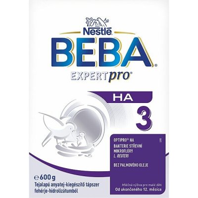 BEBA EXPERTpro HA 3 s bakteriemi mléčného kvašení L. reuteri a upravenou bílkovinou 600 g – Zboží Dáma