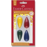 FABER-CASTELL Voskové pastelky plastové 4ks – Sleviste.cz