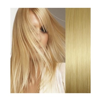 Clip in vlasy 43cm 100% lidské REMY světlejší blond – Zbozi.Blesk.cz