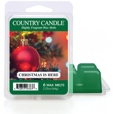 Country Candle Vonný Vosk Christmas is Here 64 g – Hledejceny.cz