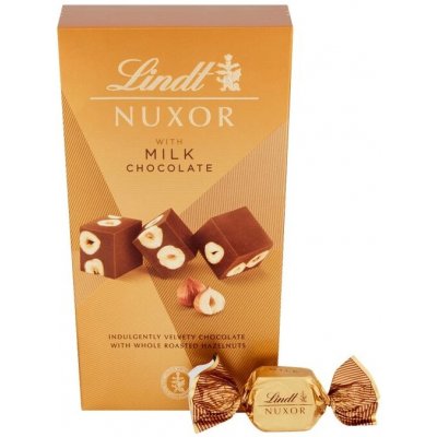 Lindt Nuxor Oříšková mléčná čokoláda Gianduja s celými jádry lískových ořechů 150 g – Hledejceny.cz