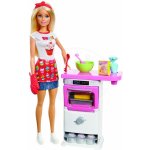 Barbie Herní set Vaření a pečení s panenkou