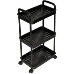 Servírovací stolek kolečka plast černá NoBi DUBLIN – Zboží Mobilmania