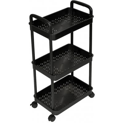 Servírovací stolek kolečka plast černá NoBi DUBLIN – Zboží Mobilmania