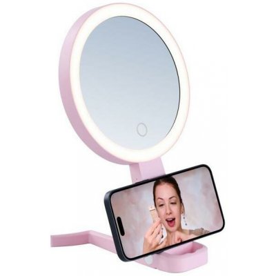IMMAX SWEET Make up LED oboustranné 10x zvětšovací CCT růžové – Zboží Dáma