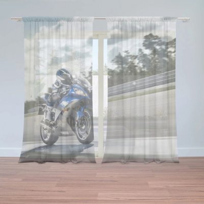 Sablio Záclony Motorkář: 2ks 150x250cm – Hledejceny.cz