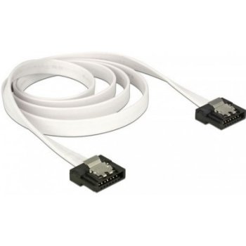 Delock Cable SATA FLEXI 6 Gb/s 30 cm white metal - 83831