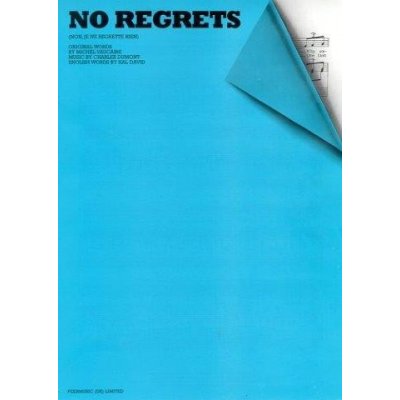 No Regrets Non Je Ne Regrette Rien noty na klavír zpěv akordy na kytaru – Zboží Mobilmania