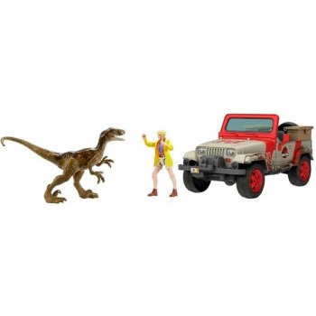 Mattel Jurassic World Alan Grant s dinosaury a doplňky