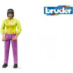 Bruder 60403 Bworld žena snědá pleť fialové kalhoty – Zboží Dáma