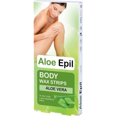 Aloe Epil Body depilační voskové pásky na tělo 16 + 2 kusů – Hledejceny.cz