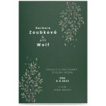 Papírové svatební oznámení PODZIM Barva papíru: Forest – HobbyKompas.cz