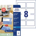 Avery Zweckform 85x54 mm, 185g, 25 listů, matné, bílé C32010-25 – Sleviste.cz