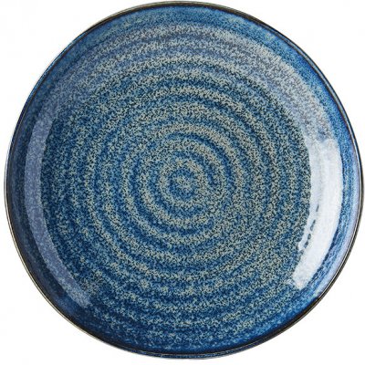 MIJ Kulatý talíř INDIGO BLUE 23x4 cm – Zboží Dáma