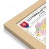 Nástěnné mapy Excart Maps Slovensko - obří nástěnná automapa 246 x 128 cm Varianta: mapa v dřevěném rámu, Provedení: Pegi přírodní