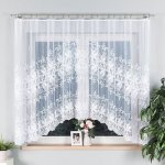 Dekorační oblouková krátká záclona na žabky JOANNA 160 bílá 330x160 cm MyBestHome – Hledejceny.cz