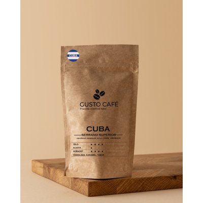 Rodinná pražírna Gusto Café Cuba Serrano Superior zrnková 80 g – Hledejceny.cz
