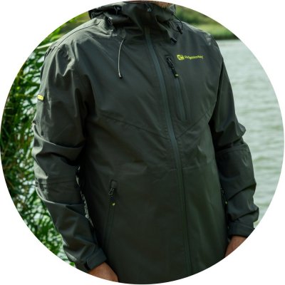 RidgeMonkey Bunda APEarel ThermaPro Waterproof Shell Coat Green – Sleviste.cz