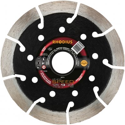 Rhodius 303713 LD410 SPEED diamantový řezný kotouč Průměr 125 mm Ø otvoru 22.23 mm přírodní kámen 1 ks – Zboží Dáma