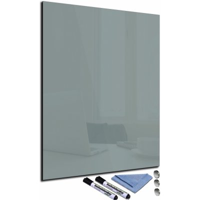 Glasdekor Magnetická skleněná tabule 60 x 90 cm betonová šedá – Zboží Mobilmania