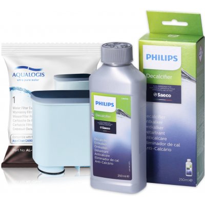 Philips Sada Aqualogis 1x filtrem AL-Clean + 1x odvápňovač 250 ml CA6903 – Hledejceny.cz