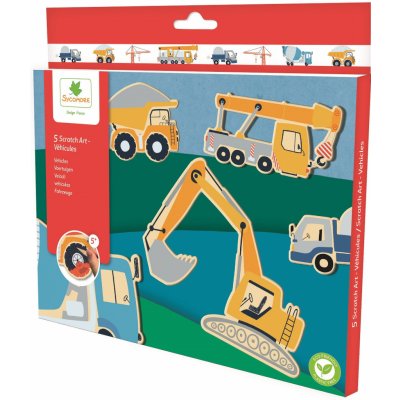 Scratch Art vyškrabávání dopravní prostředky – Zboží Dáma