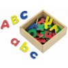 Magnetky pro děti Babu magnetky písmena dřevěné 52 ks