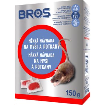 Bros Měkká návnada na myši, krysy a potkany 150 g 1639