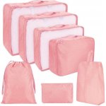 KUFRYPLUS Cestovní organizéry 7 ks SN0151 růžová – Zboží Dáma KUFRYPLUS Cestovní organizéry 7 ks SN0151 růžová – Zboží Dáma